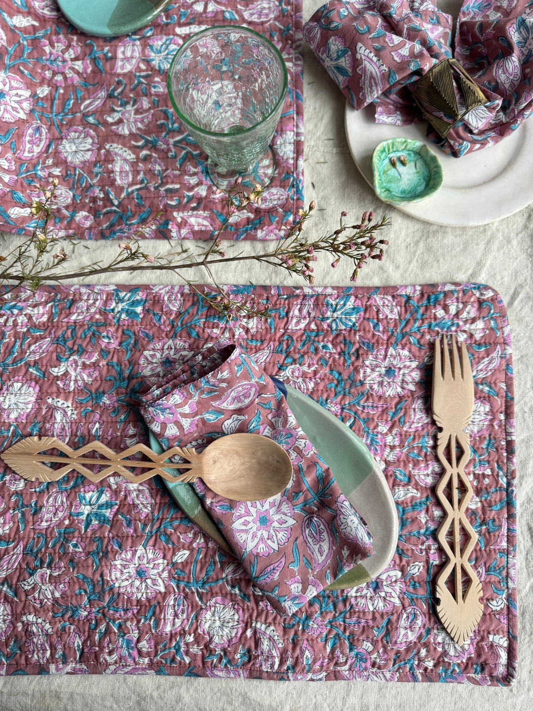 Lot De 6 Sets De Table Bohème Tapis Pour Table à Manger